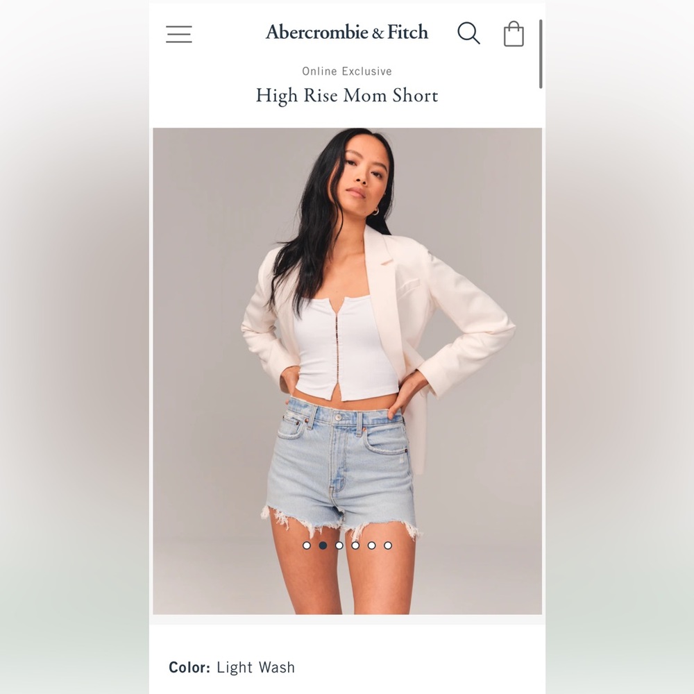 Abercrombie High Rise Mom Short